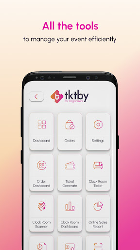 Tktby Organizer Screen 2