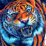 tiger background icon