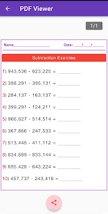 Math Long Subtraction 1.0.4 APK screenshots 8