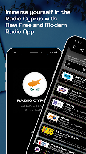 Android application Radio Cyprus - Online FM Radio screenshort