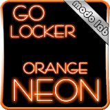 Orange neon GO Locker theme icon