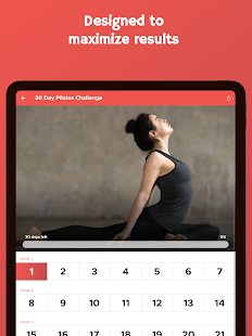 30 Day Pilates Challenge Screenshot