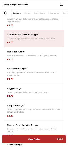 Jennys Burger Restaurant Screen 3