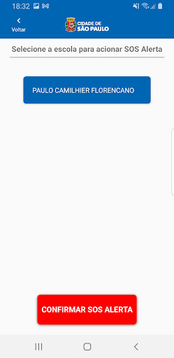 Botão AlertaSP Screen 3