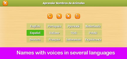 screenshot of Animal Sounds & Names for Kids