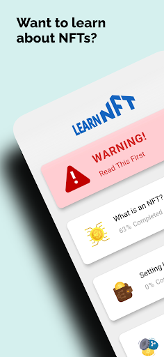 Android application Learn NFT screenshort