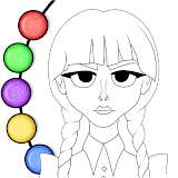 Princess Coloring Book Glitter icon