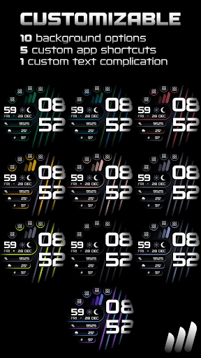 NW BG6 Wear OS Watch Face Screen 2
