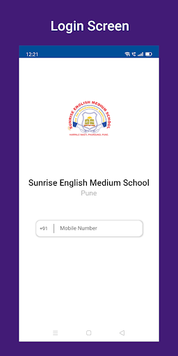 Android application Sunrise English Medium School screenshort