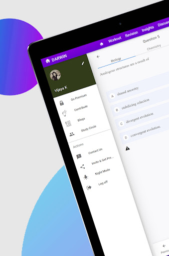 Screenshot of NEET Preparation App by Darwin
