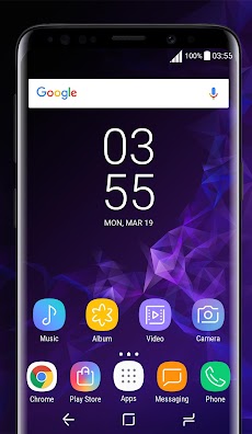 Galaxy S9 purple Themeのおすすめ画像1