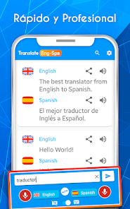 entrevista Gallo Puñado Español - Ingles. Traductor IA - Apps en Google Play