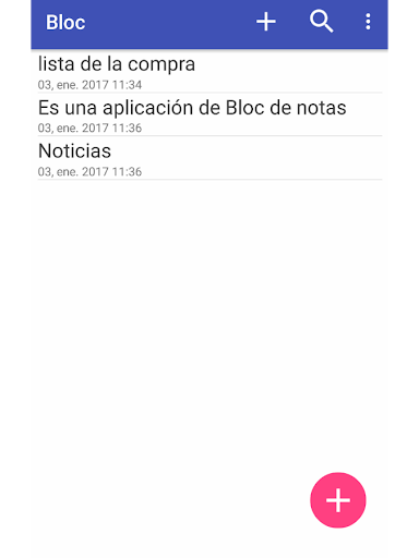 Vista previa de la aplicación