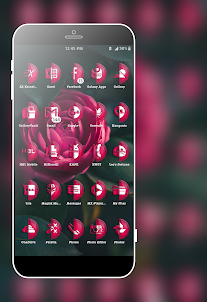 Half Pink Icons Pack