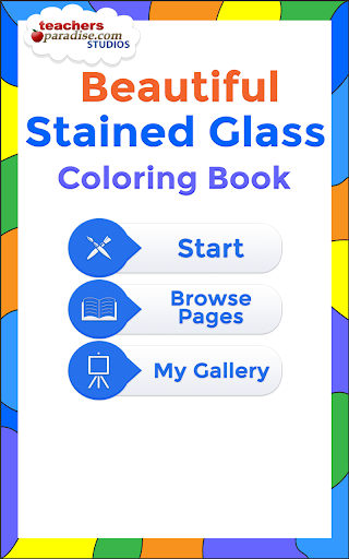Stained Glass Coloring Book