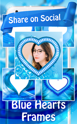 Blue Hearts Frames Screen 3