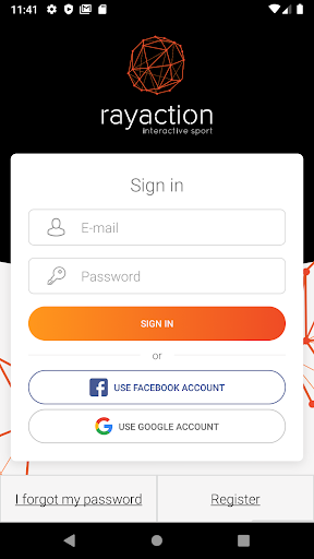 Android application Rayaction Squash screenshort
