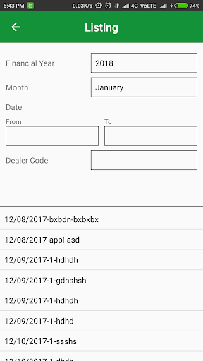 FTR APP Screen 3