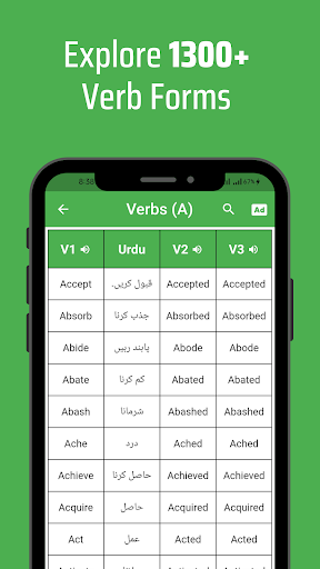 Verbs Urdu Screen 2