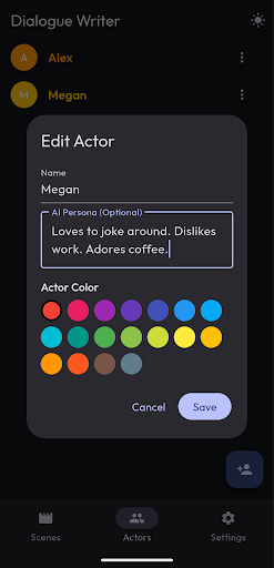 Dialogue Writer screenshot 4