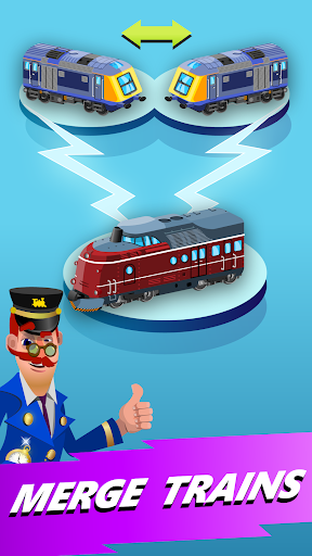 Train Merger Idle Train Tycoon  screenshots 1