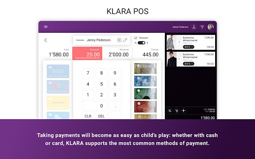 KLARA POS Screen 2