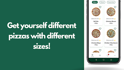Brightush Pizza: Order Pizza Screen 2