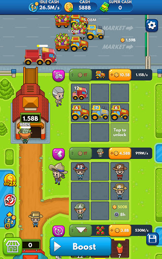 Idle Farm Tycoon - Merge Crops - Puzzle - games
