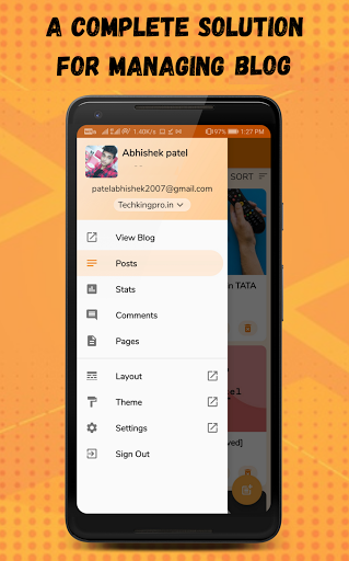 Android application Blogspot Prime : Pocket Blogge screenshort