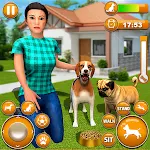 Cover Image of Unduh Pet Dog Family Adventure Games  APK