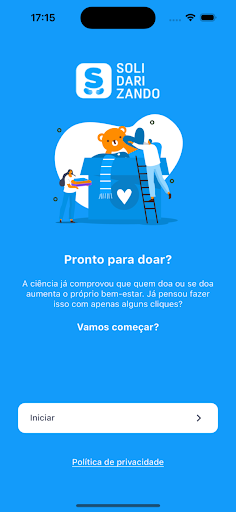 Android application Solidarizando screenshort