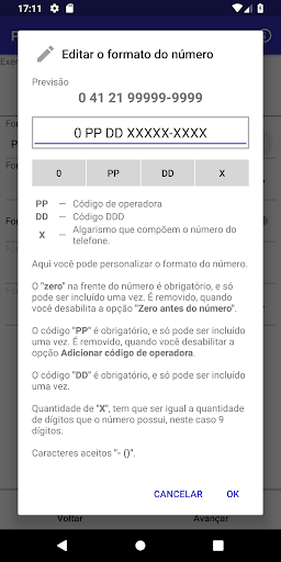 Phone Numbers Tools Screen 3