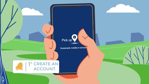 Android application Pick up & Ride - Escola screenshort