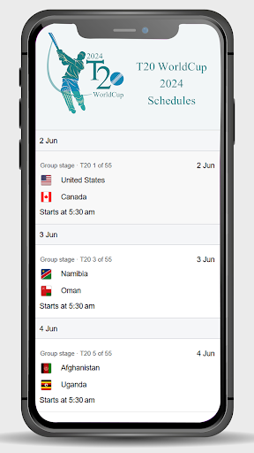 Android application T20 Worldcup Fixtures & Result screenshort