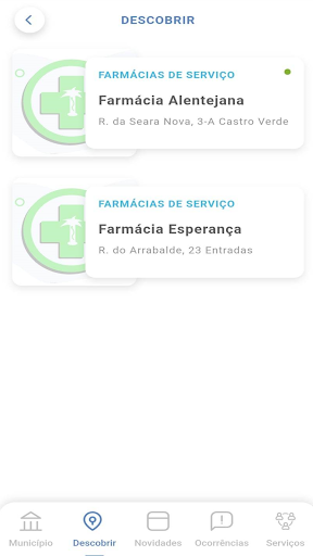 Castro Verde App Screen 3