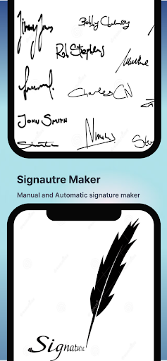 Android application signature maker to my name screenshort