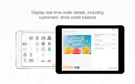 Android application StoreHub Customer Display screenshort