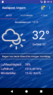 Wettervorhersage für 7 Tage Screenshot