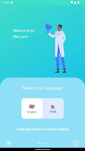 Android application WeCare screenshort