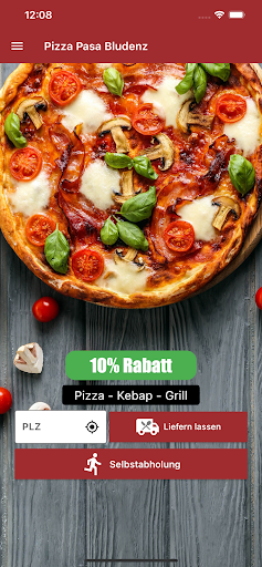 Android application Pizza Pasa Bludenz screenshort