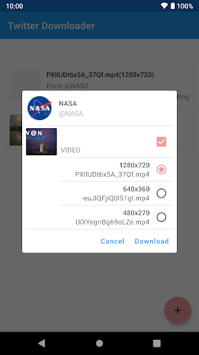 Twitter Downloader Screen 3