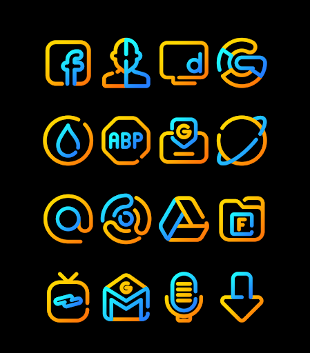 Screenshot of Nuclear - Lines Icon Pack