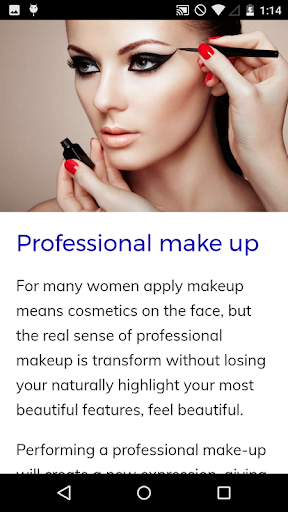 Professional Makeup Course Screen 2