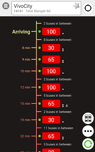 SingBUS: Next Bus Arrival Info Screen 3