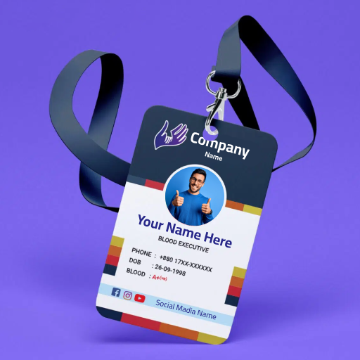 ID Card Maker app with photo logo