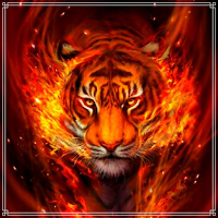 Fire Tiger Wallpaper