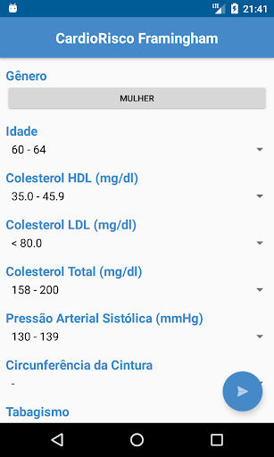 Visualização do aplicativo