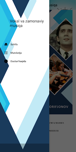 Android application Vokal va zamonaviy musiqa screenshort