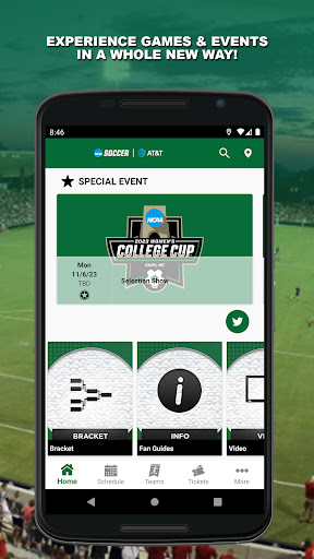 Android application NCAA Women's College Cup screenshort