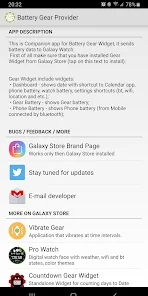 Gear s3 battery best sale widget